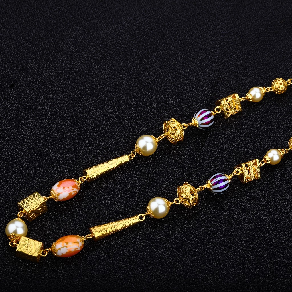 Ladies Gold Moti Mala-AC04