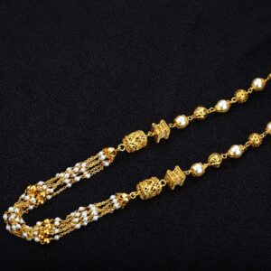 Ladies Gold 916 Moti Mala-AC02