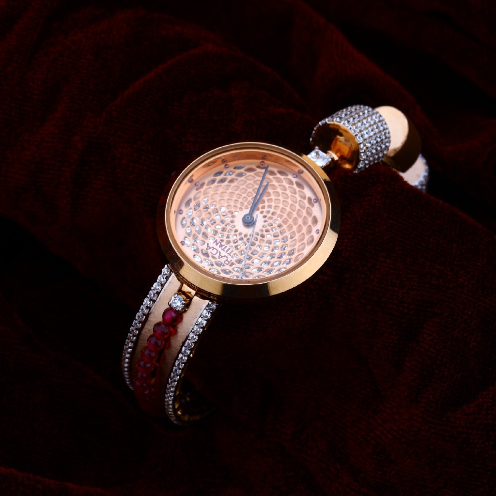 Rose Gold Ladies Cz Watch-RLW89