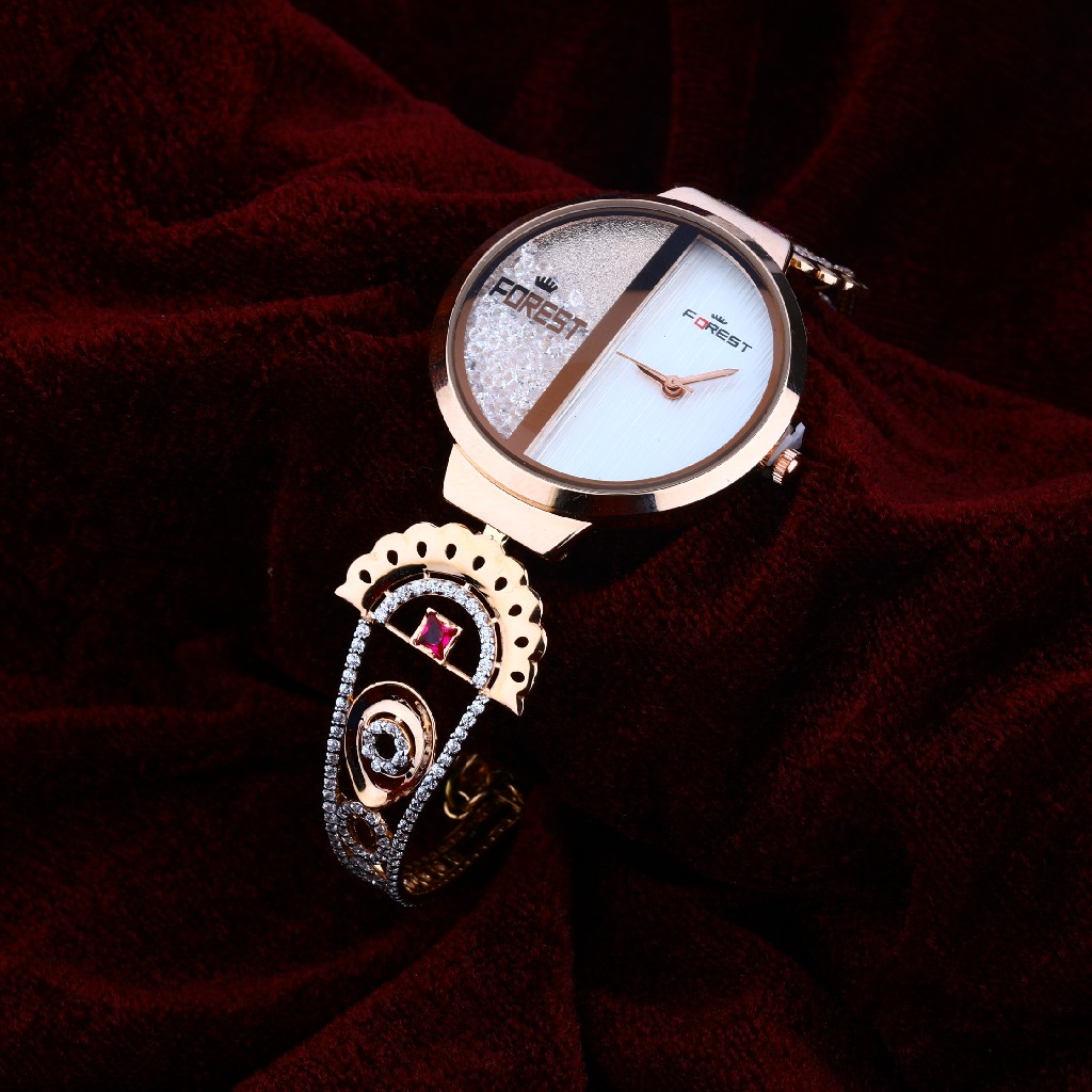 Ladies Rose Gold 18K Watch-RLW72