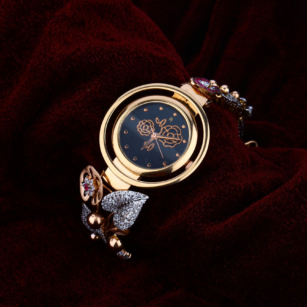 Ladies Fancy Gold Watch-RLW66