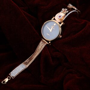 Ladies Rose Gold 18K Watch-RLW53