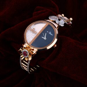 Ladies Gold Diamond Watch-RLW50