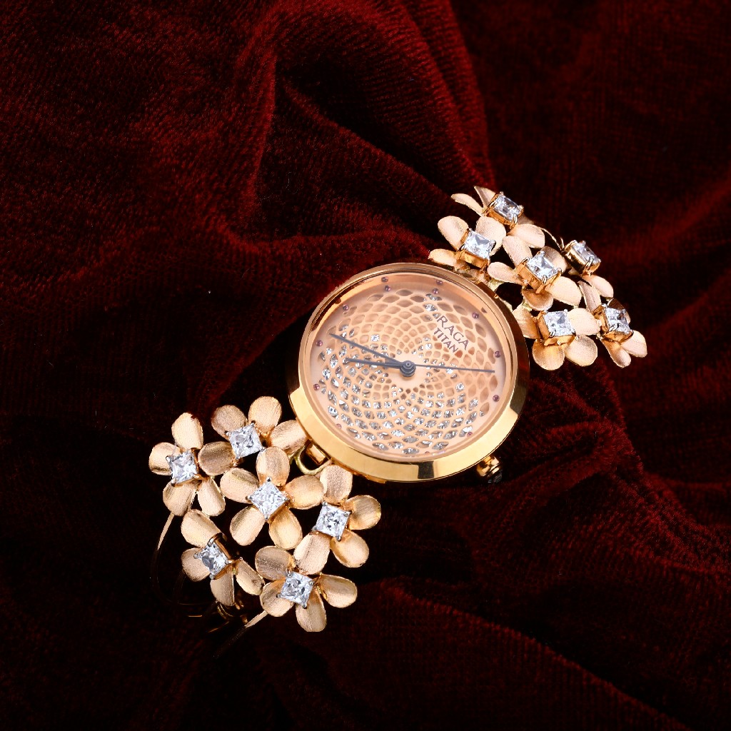 Ladies Rose Gold 18K Watch-RLW37