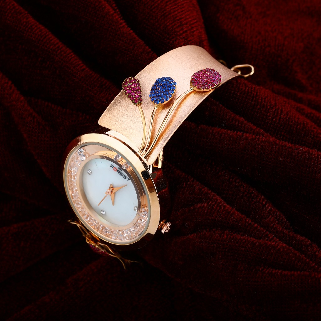 Rose Gold Cz Watch-RLW31 - Image 3