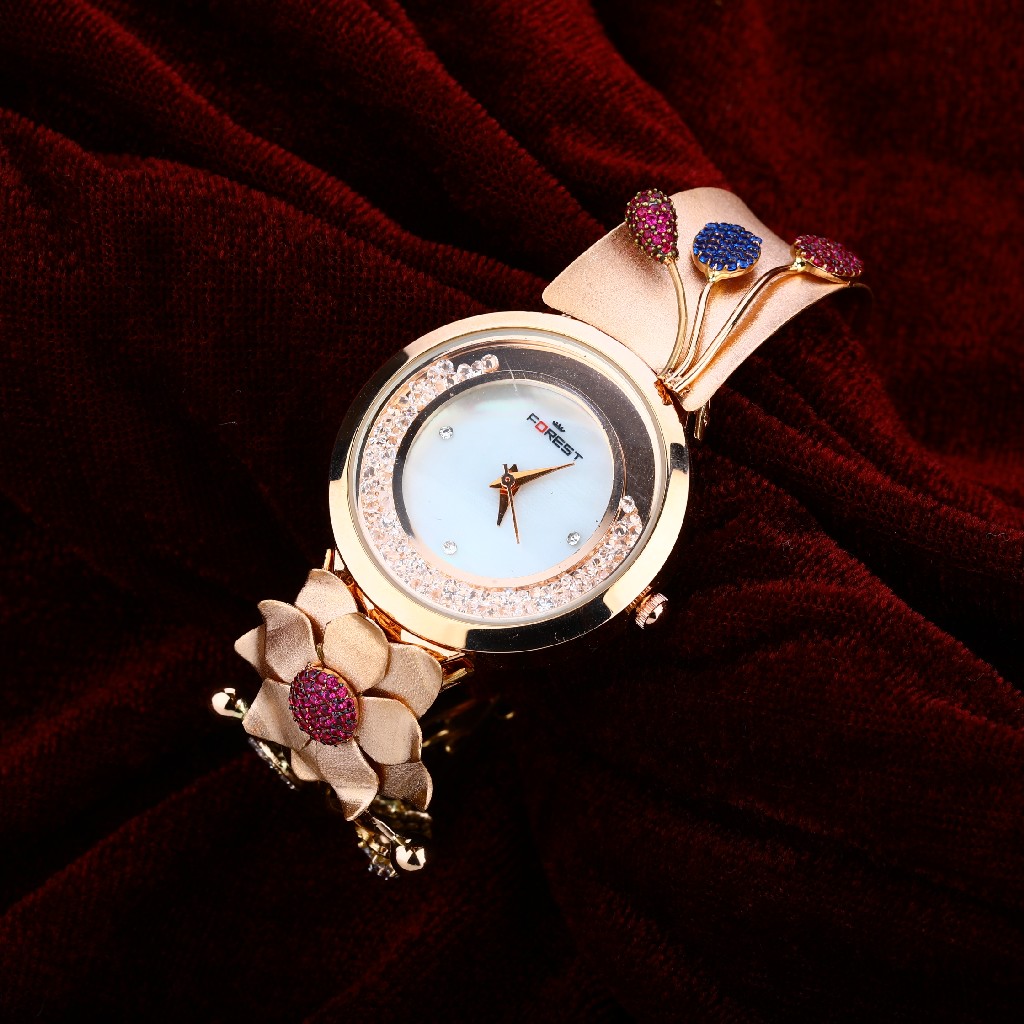 Rose Gold Cz Watch-RLW31