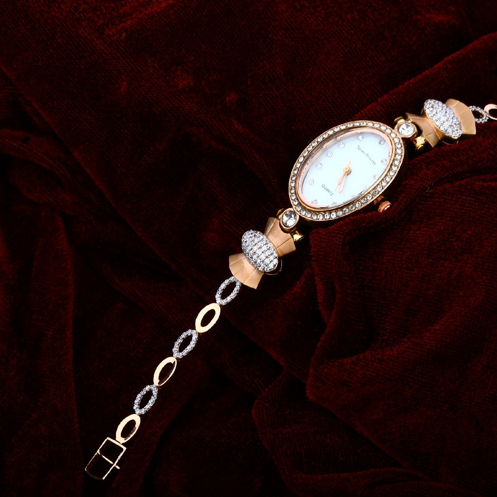 Ladies Rose Gold 18K Watch-RLW22