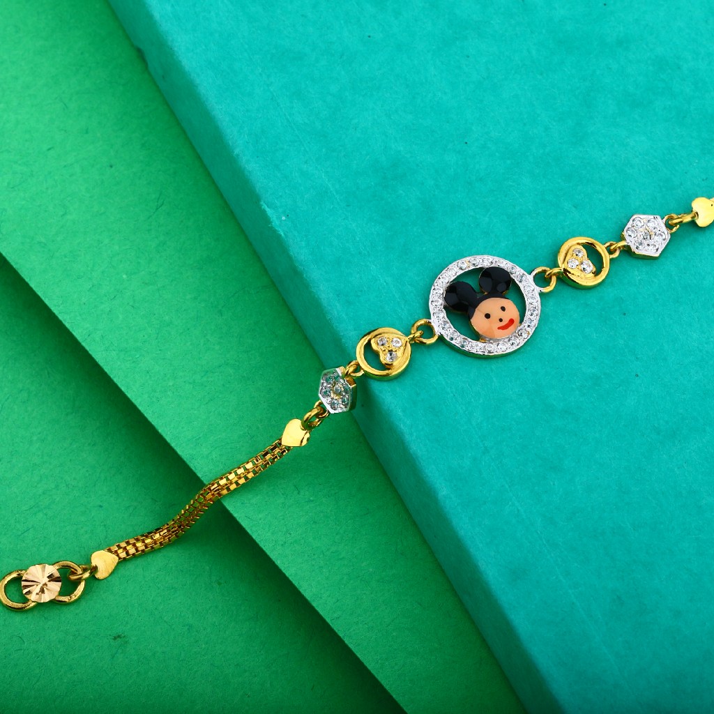 916 Gold Kids Bracelet-KB17