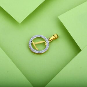 L Letter 22K Gold Pendant-LP11