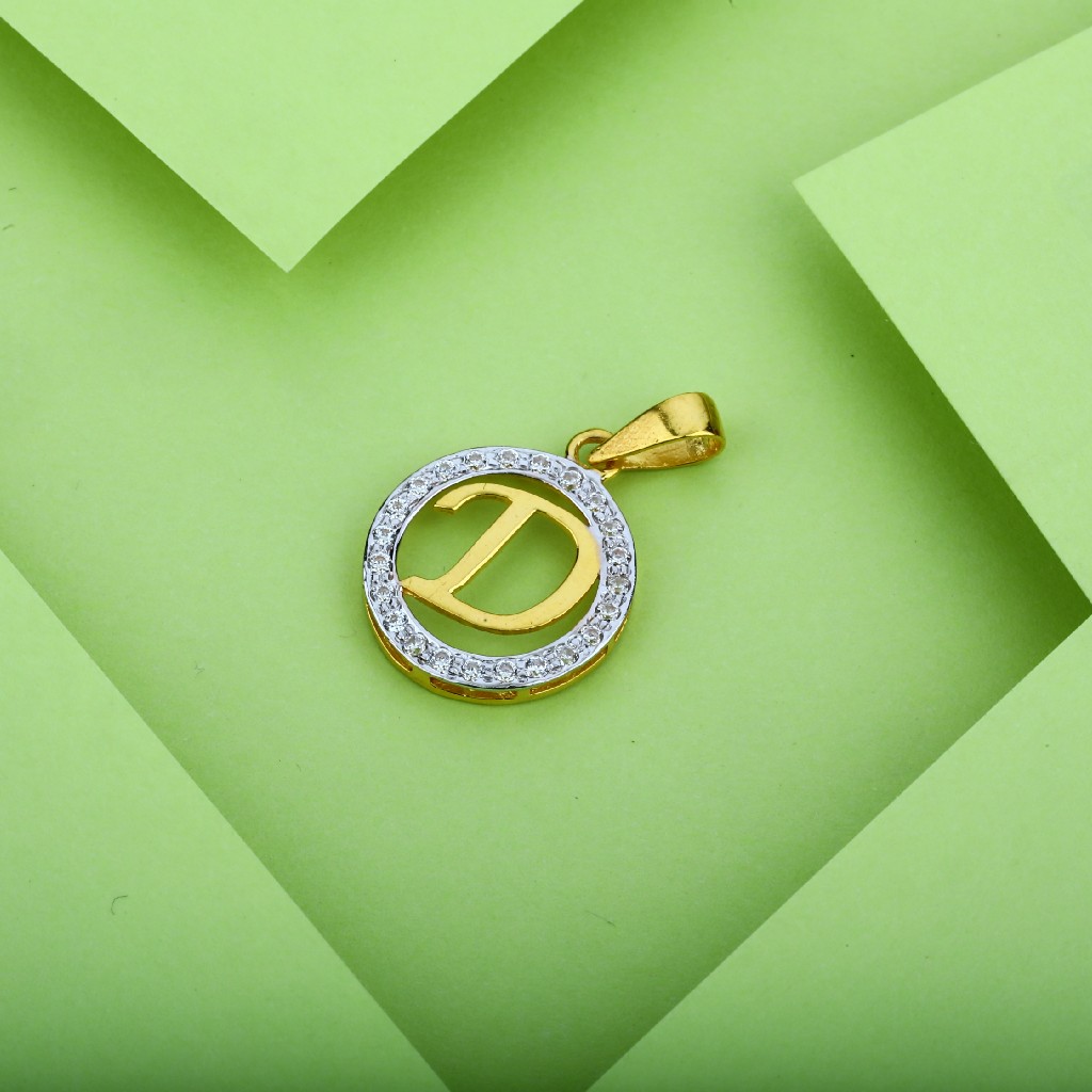 D Letter 916 Gold Pendant-LP05