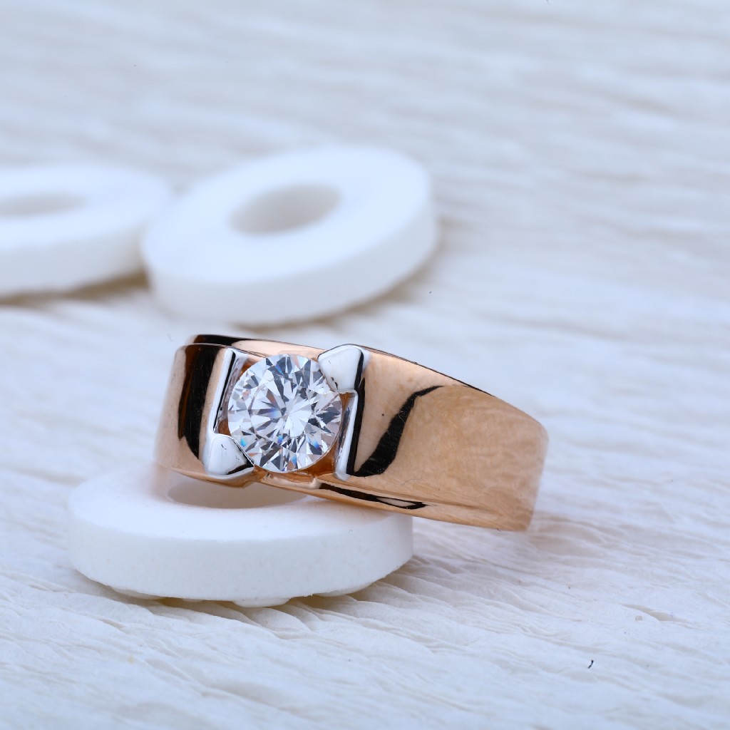 Solitaire Rose Gold Ring-RMR20