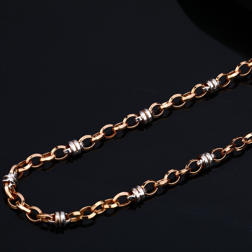 Mens Rose Gold 18K Chain-RMC38