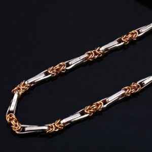 Rose Mens 18K Gold Chain-RMC36