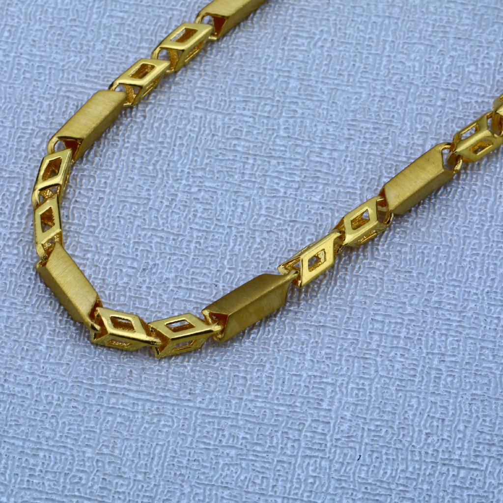 916 Gold Men' Gorgeous Choco Chain MCH20 - Image 3