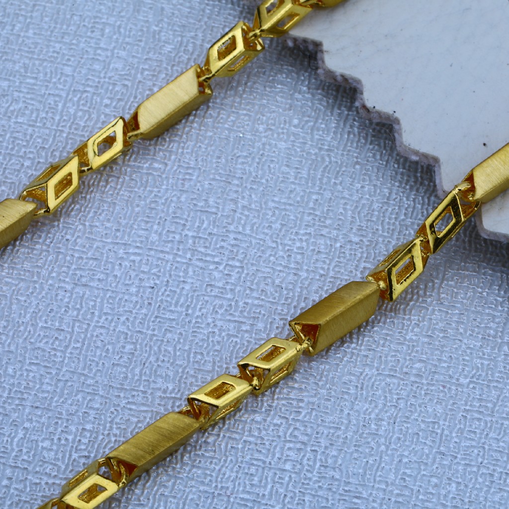 916 Gold Men' Gorgeous Choco Chain MCH20 - Image 2
