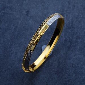 Mens 22k Gold Punjabi Lock Kada-MPLKB04