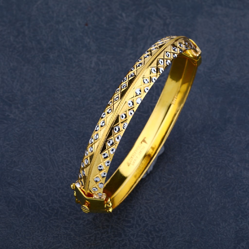 Mens Punjabi Lock Gold KADA-MPLKB02