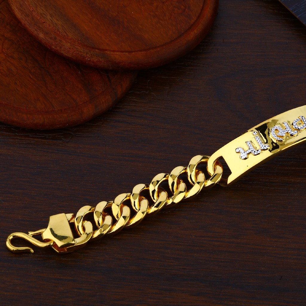 Mens Exclusive 916 Gold Bracelet-MPB82