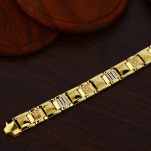 Mens 22K Gold Bracelet-MPB72