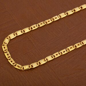 Mens 916 Plain Gold Chain-MNC39
