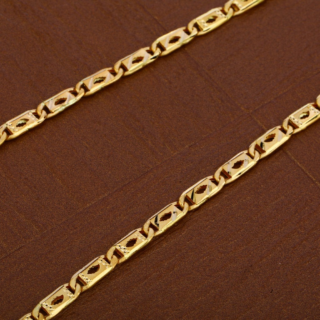 Mens 916 Gold Nawabi Chain-MNC37 - Image 3