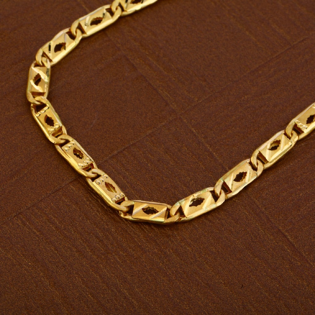 Mens 916 Gold Nawabi Chain-MNC37 - Image 2