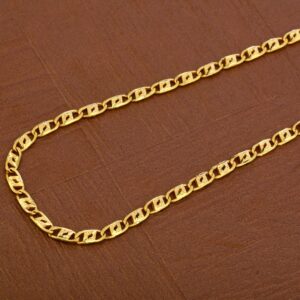 Mens Nawabi Gold Plain Chain-MNC36