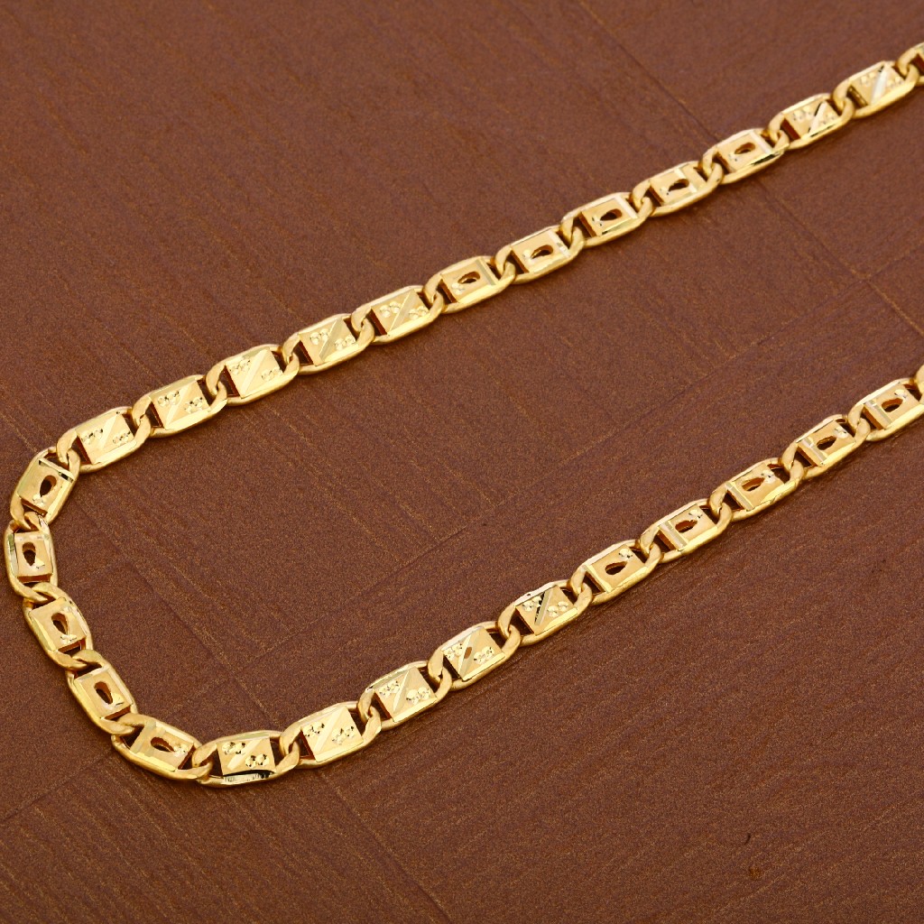 Mens Gold 22K Nawabi Chain-MNC25