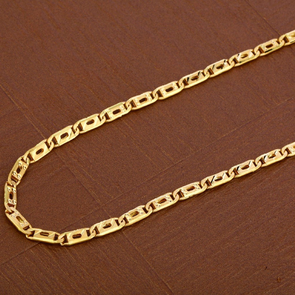 Mens Gold 916 Chain-MNC21