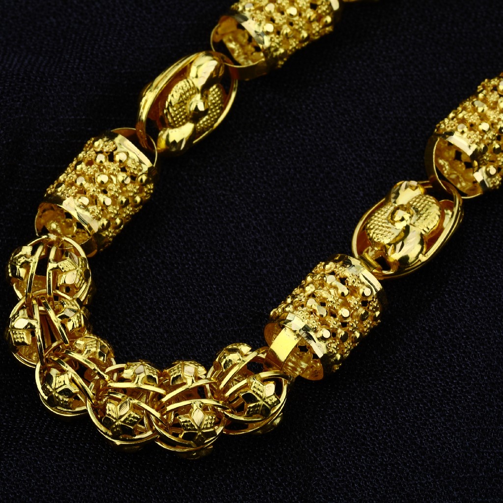 Mens Gold 916 Chain-MIC06 - Image 2