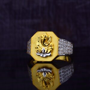Ganpati Gold Ring-MGR62