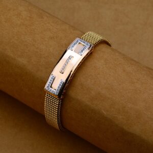 Mens Rose Gold Bracelet-MLB69