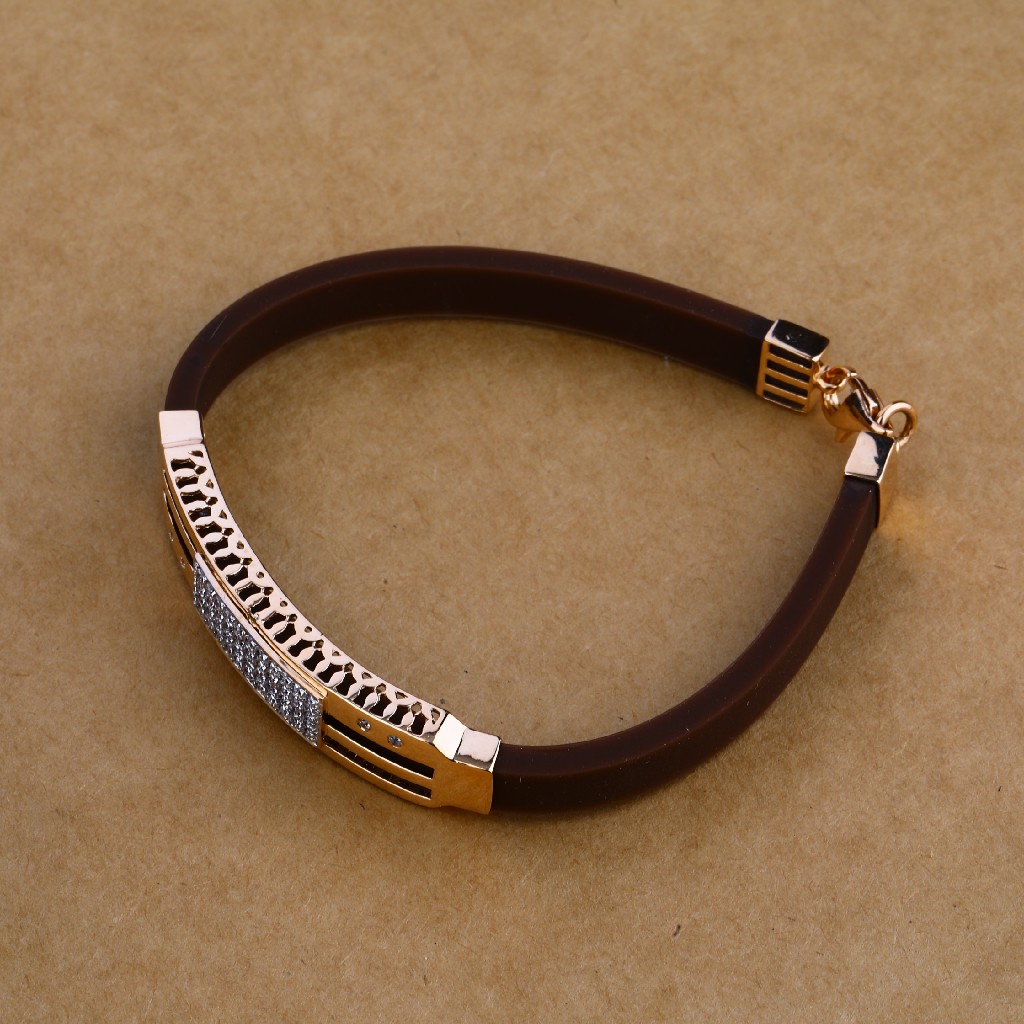 Mens Gold Kada Bracelet-MLB60 - Image 3