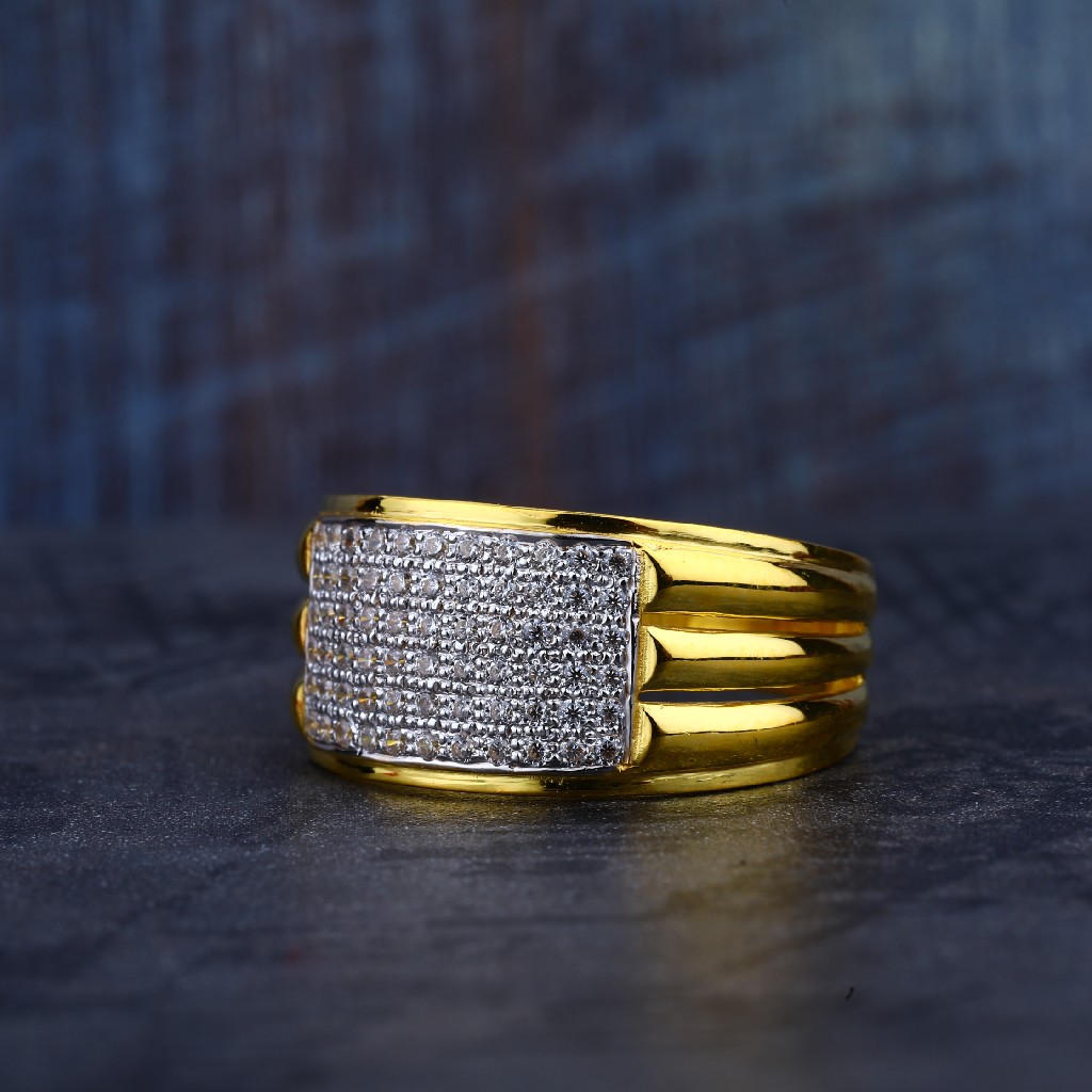Gold Cz Mens Ring-MR184