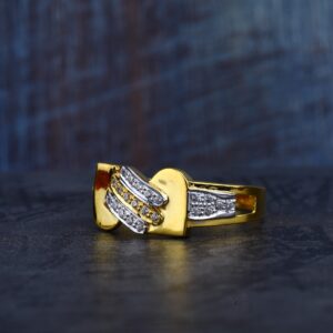 Mens Cz 916 Gold Ring-MR129