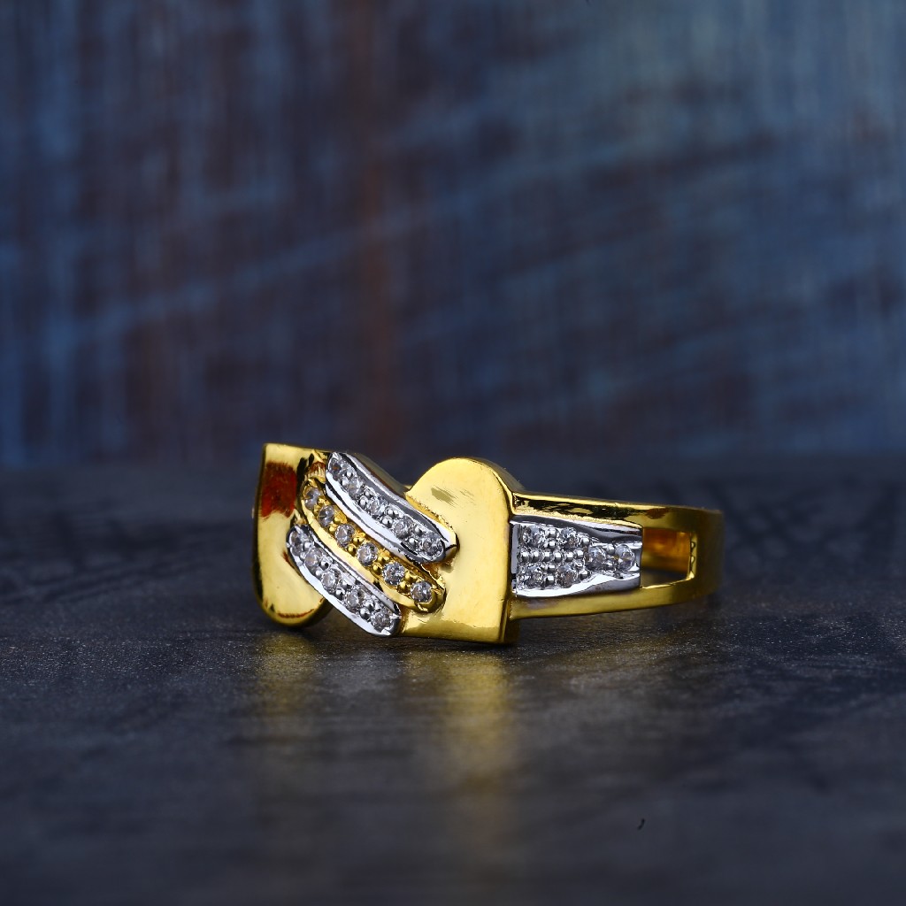 Mens Cz 916 Gold Ring-MR129