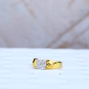 916 Gold Cz Baby Ring-KR57