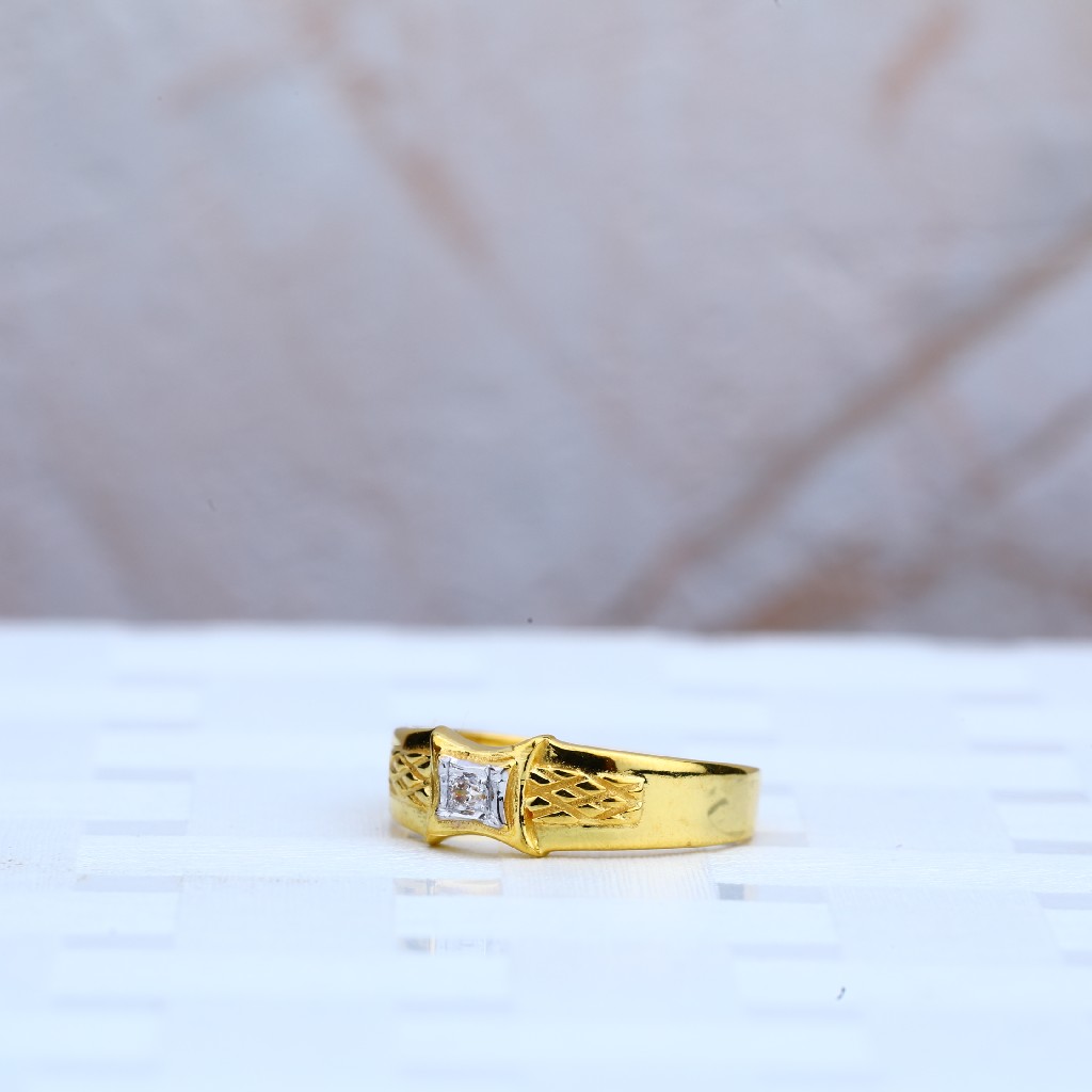 Kids Cz Gold Ring-KR56