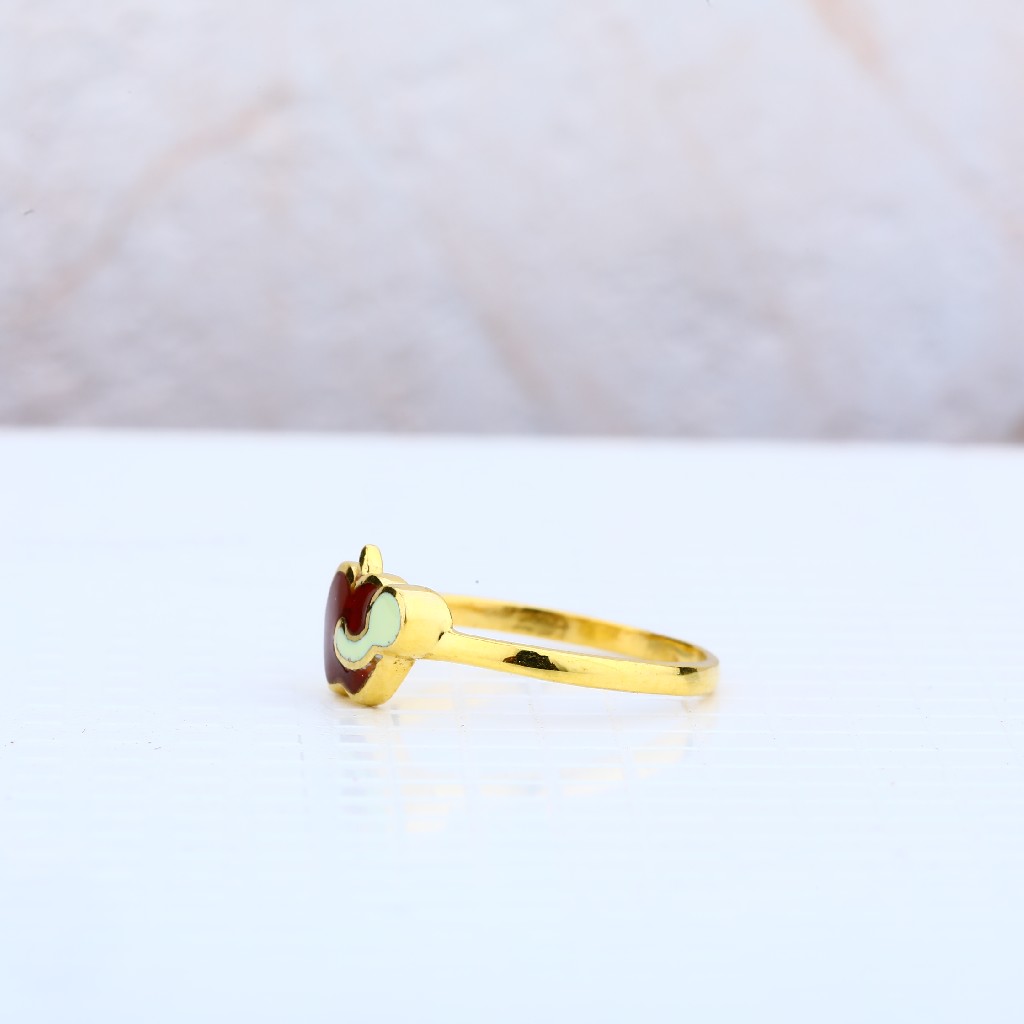 916 Gold Baby Ring-KR11 - Image 3
