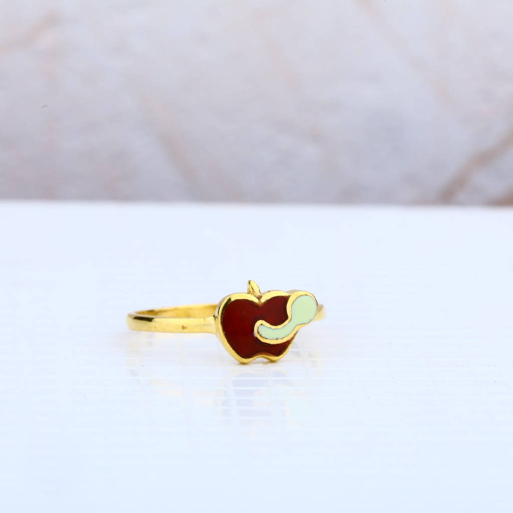 916 Gold Baby Ring-KR11 - Image 2