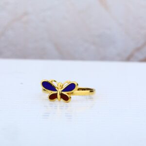 Kids Butterfly Gold Ring-KR03