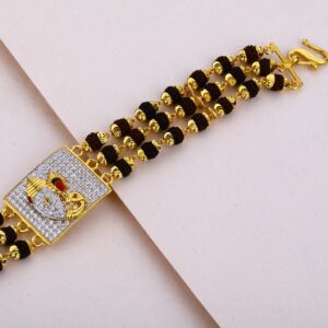 Mens Rudraksha Gold 22K Bracelet-MRB13