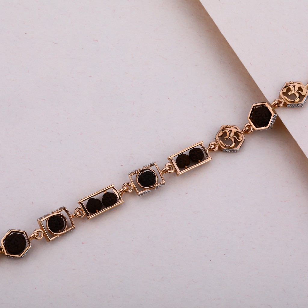 Rose Gold Rudraksha blBracelet-MRB09
