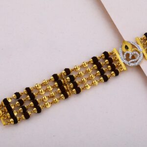 Rudraksha Gold Om Bracelet-MRB06