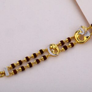 Ganpati Rudraksha Gold Bracelet-MRB03