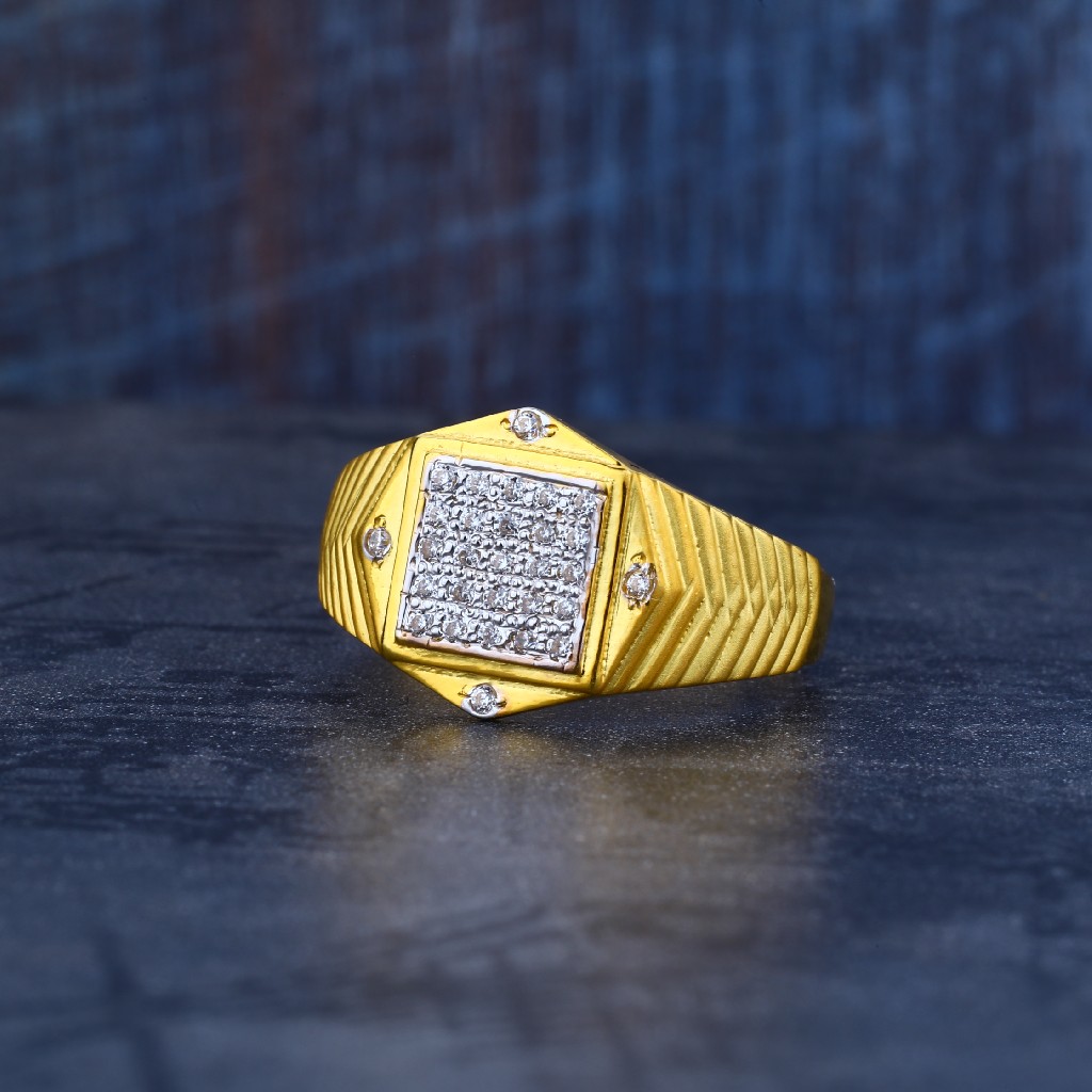 Mens Gold 22K Ring-MR116