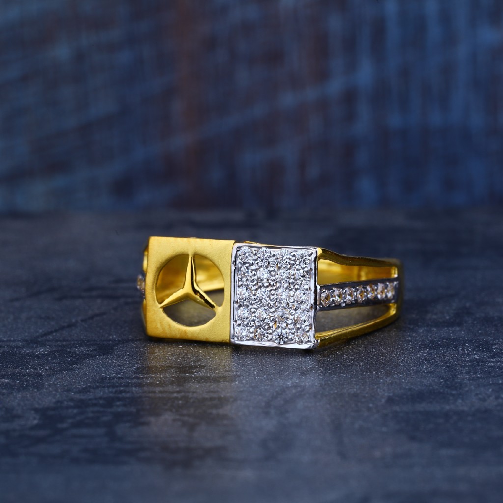 Mens 916 Gold Ring-MR107