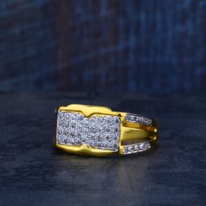 Mens Fancy Gold 22K Ring-MR106