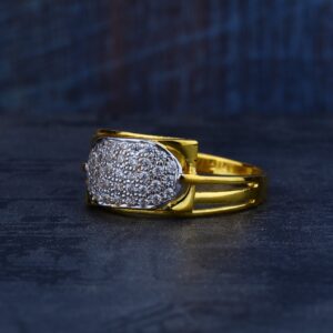 Mens 916 Gold Fancy Ring-MR97