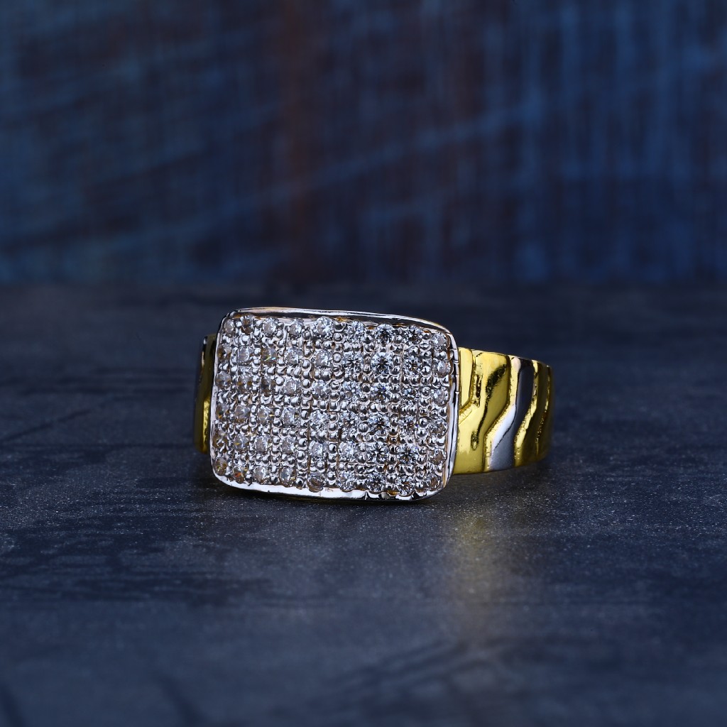 Mens Gold 916 Ring-MR94